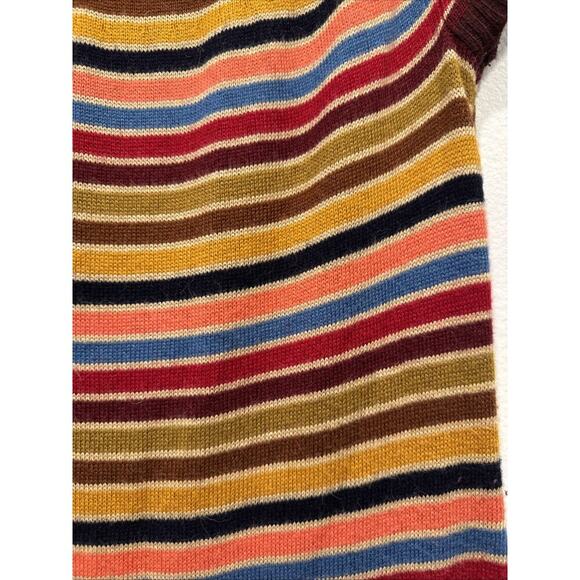 Tommy Hilfiger Fair Isle Wool Alpaca Striped Knit Dress Women’s Size Large Boho - Picture 6 of 8